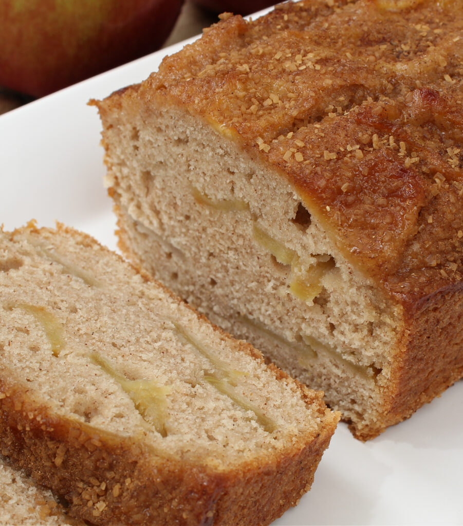 Caramelized Apple Bread with Cinnamon Sugar