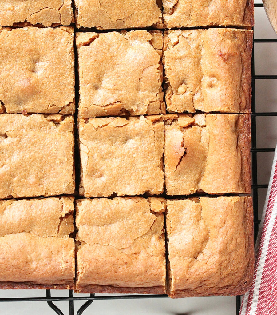 Caramel Apple Butter Blondies