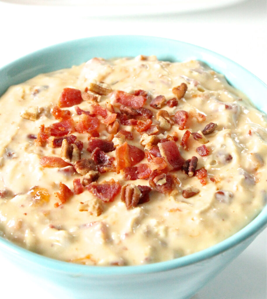 Apricot Cream Cheese Dip with Bacon and Pecans