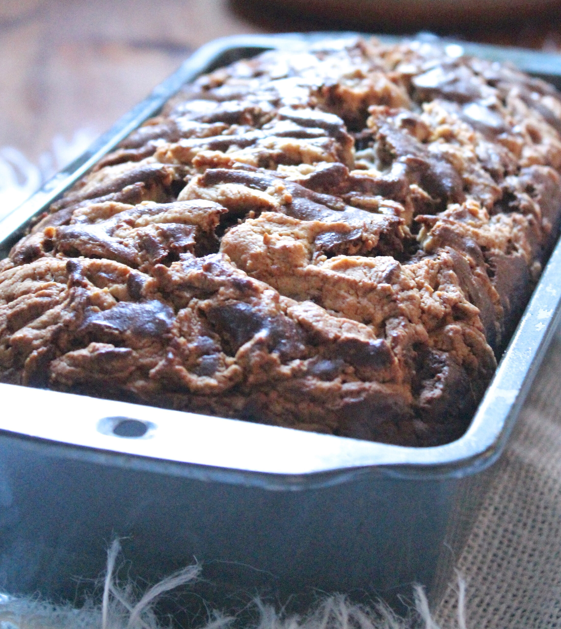 Chocolate Peanut Butter Banana Bread