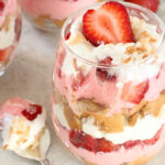 Strawberry Brownie Ice Cream Cake