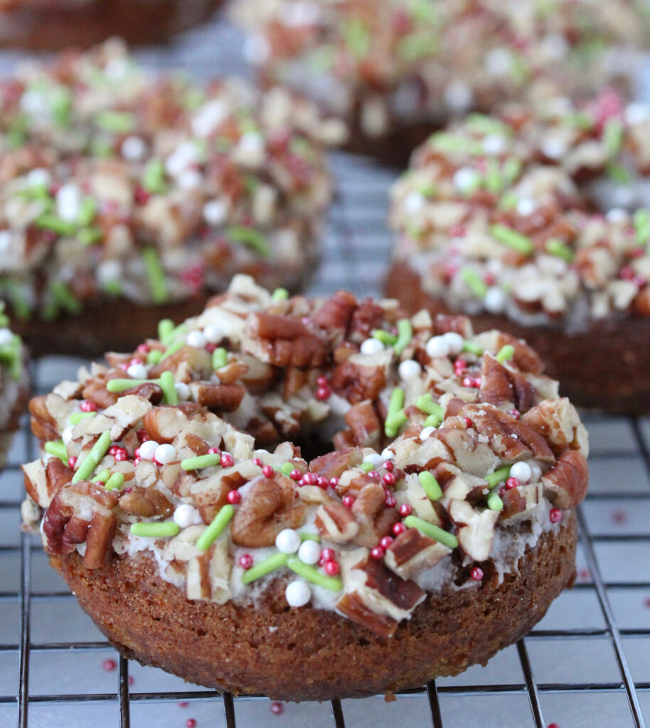 Gingerbread Donuts with Brown Butter Glaze