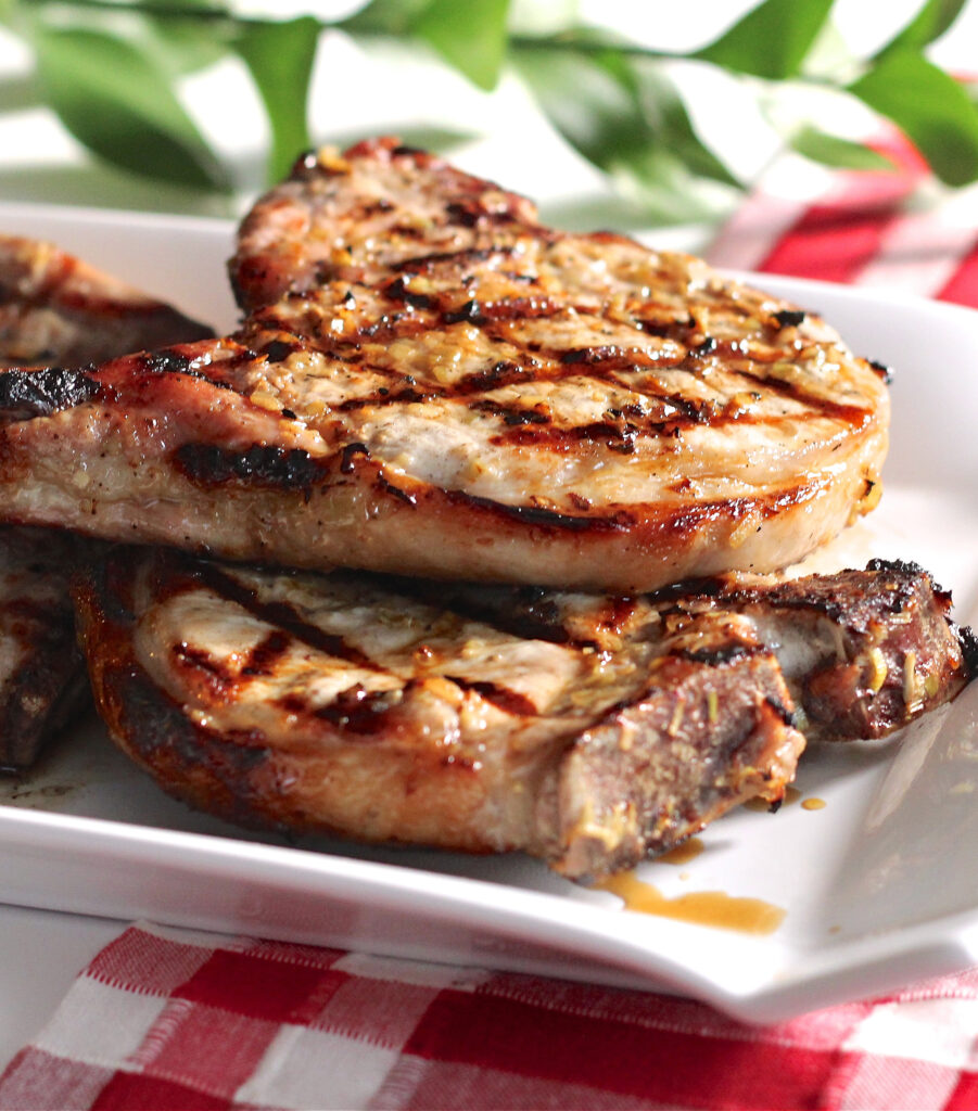 Grilled Lemongrass Pork Chops