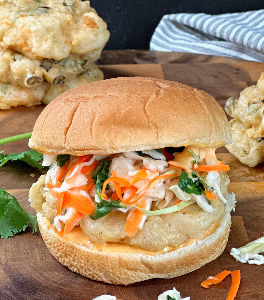 Shrimp Tempura Burger