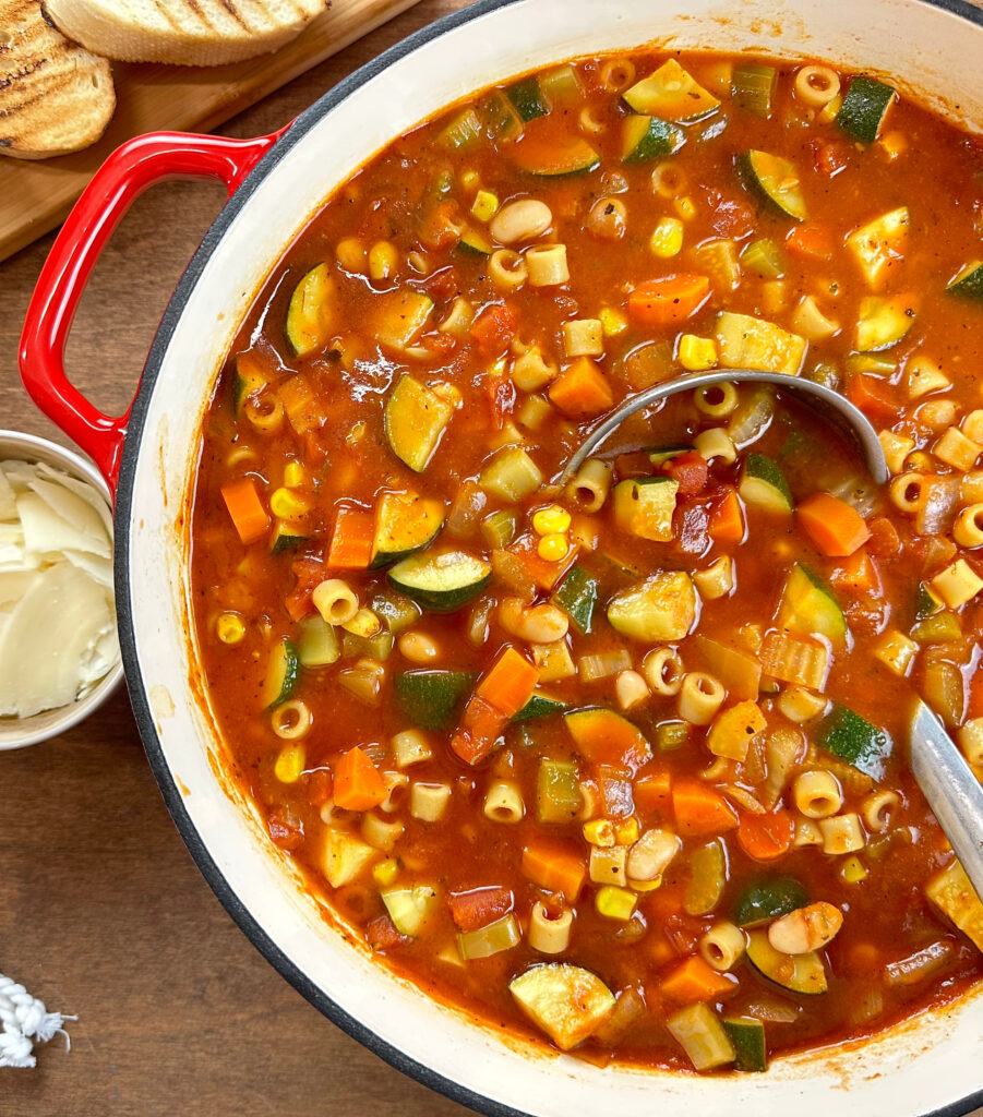 Loaded Vegetable Minestrone Soup