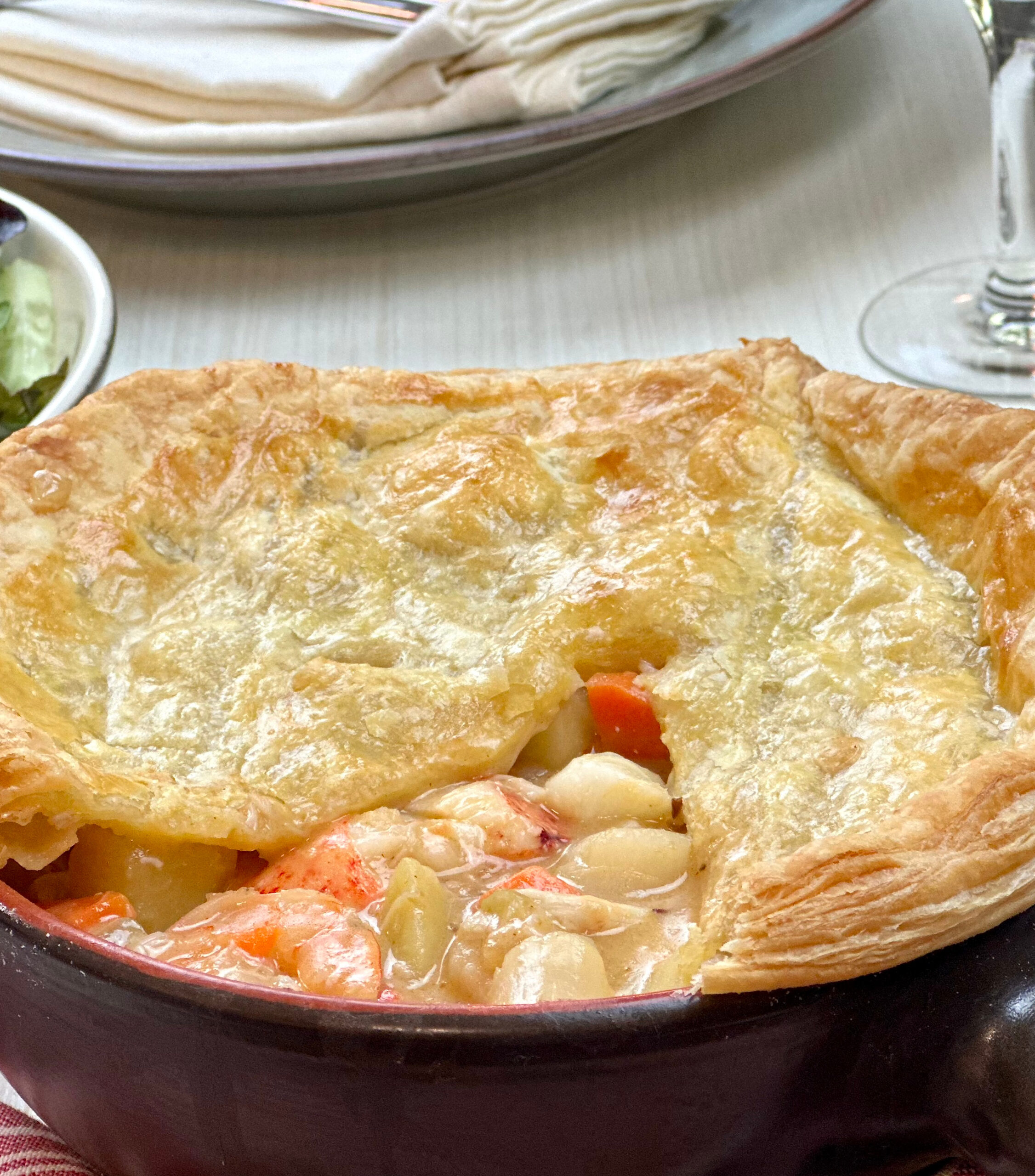 Seafood Pot Pie For Two