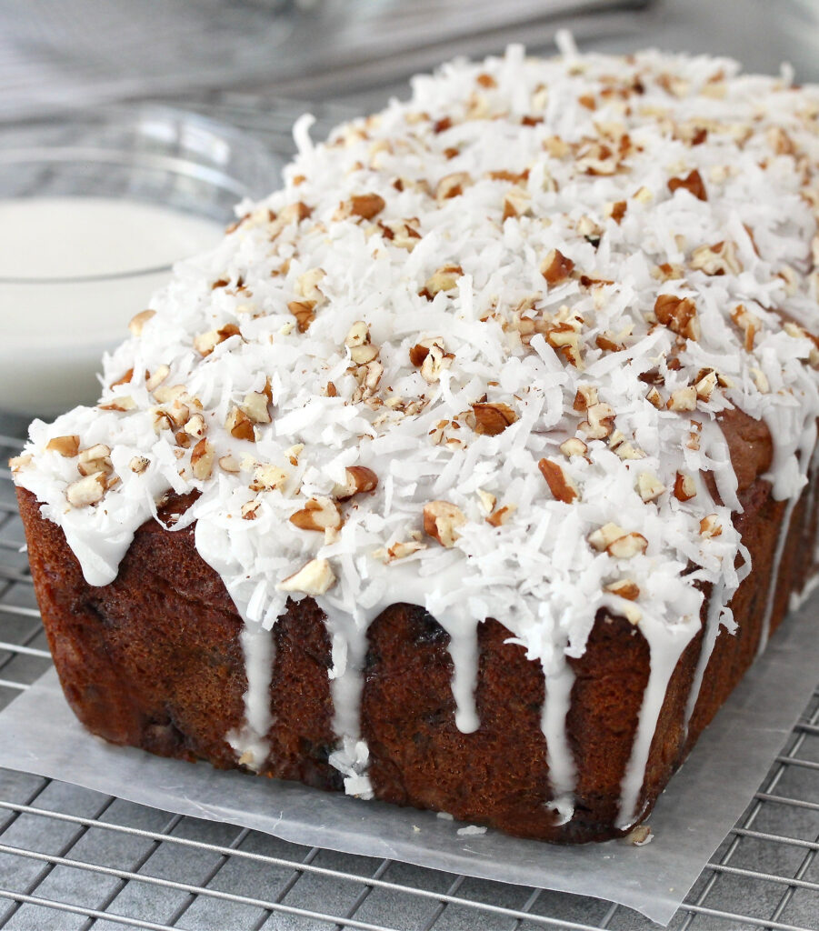 Banana Blueberry Coconut Bread