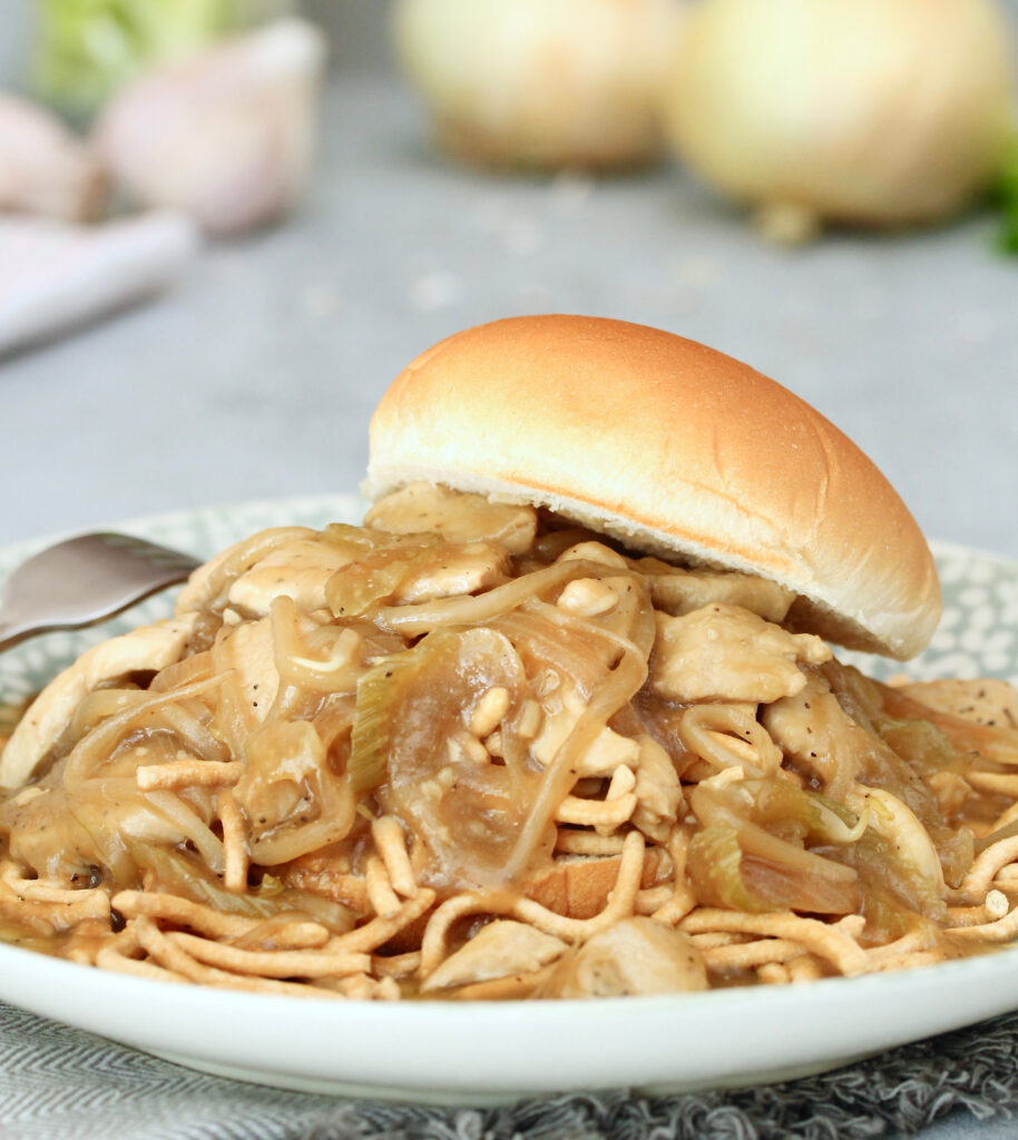 Chicken Chow Mein Sandwich