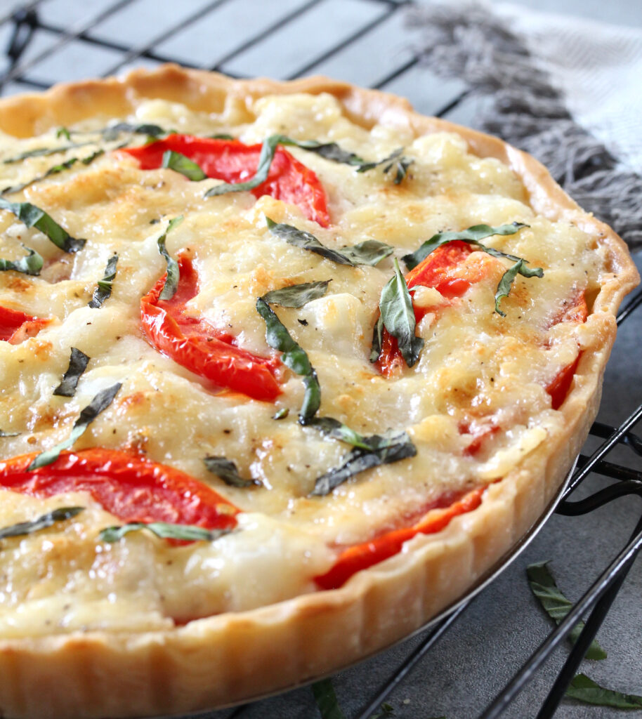 Cheesy Tomato and Onion Tart