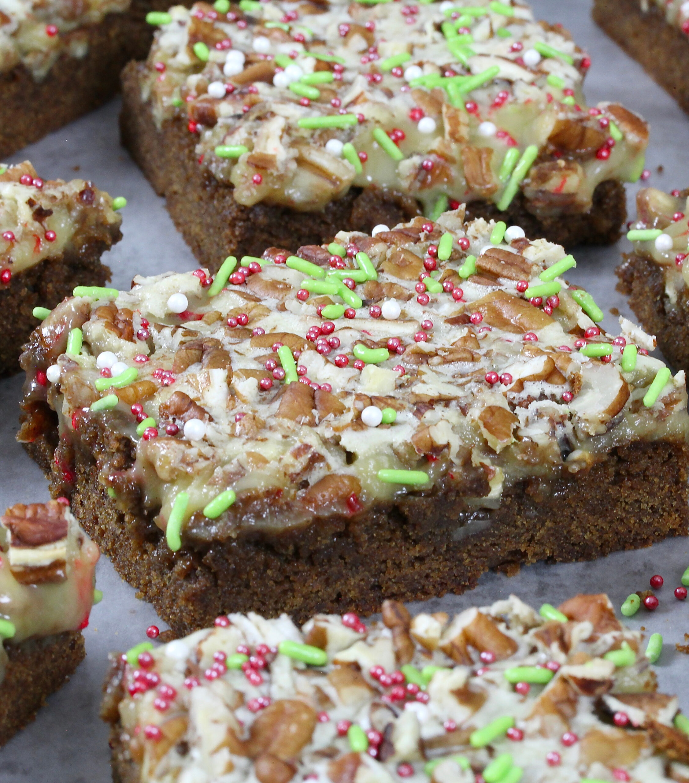 Gingerbread Pecan Bars