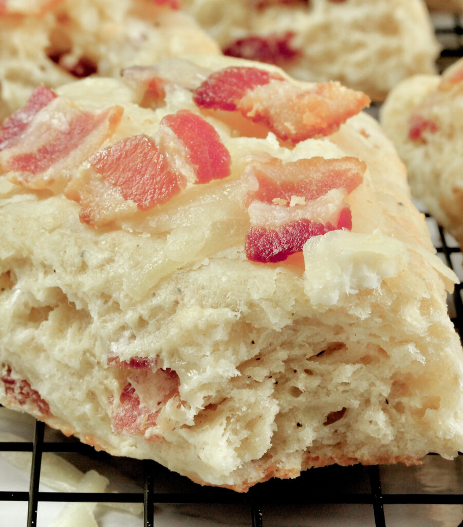 Horseradish Cheddar and Bacon Scones