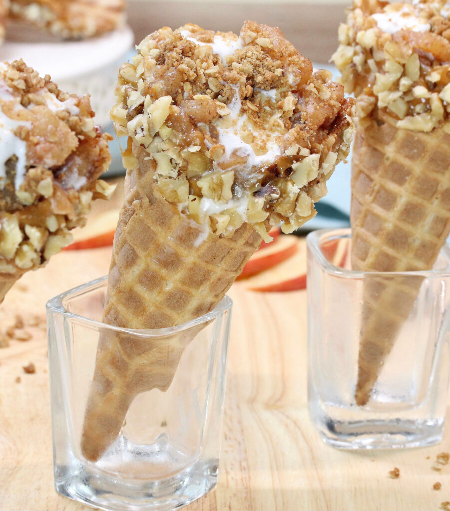 Apple Crisp in a Cone