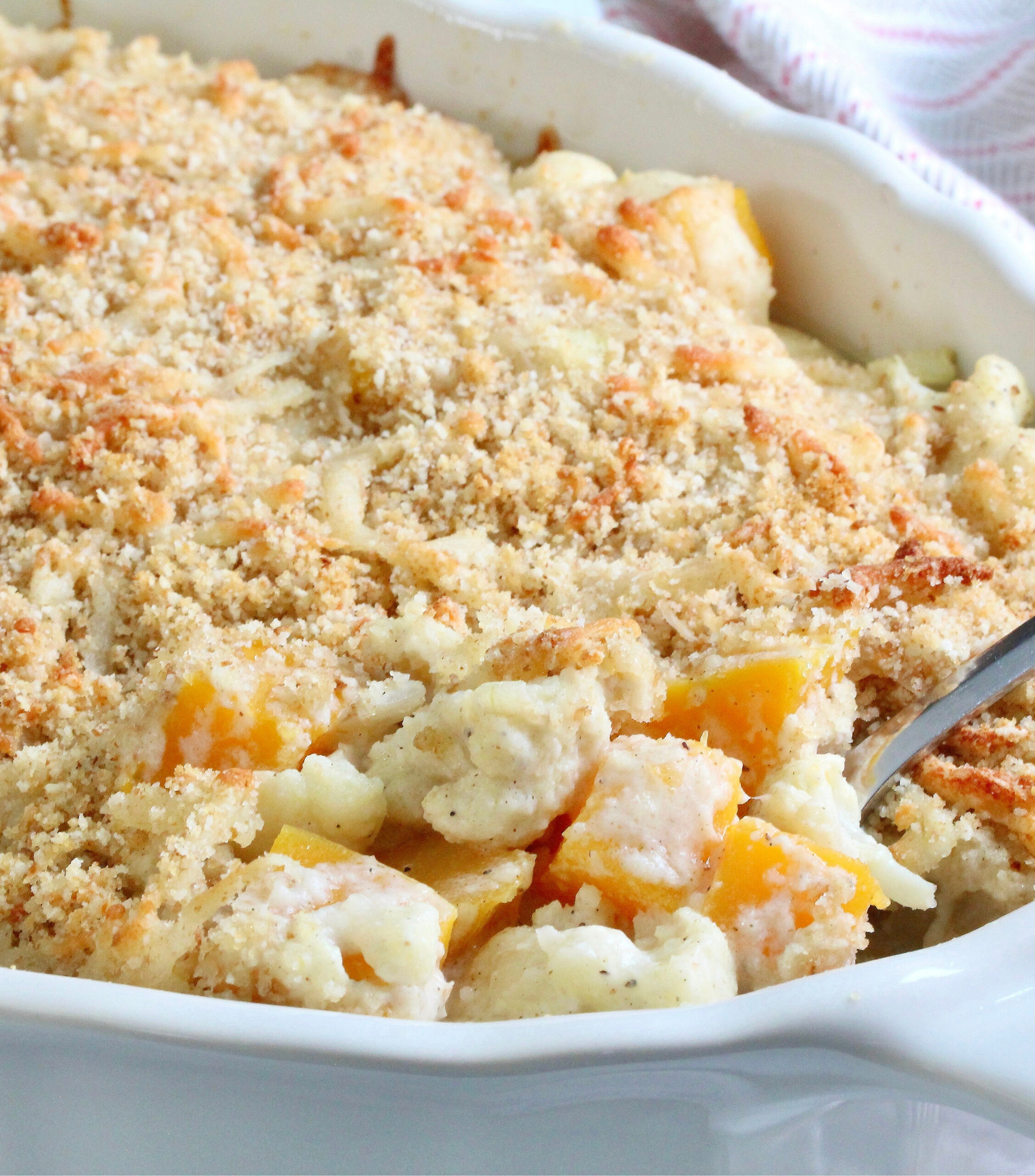 Cauliflower and Butternut Au Gratin