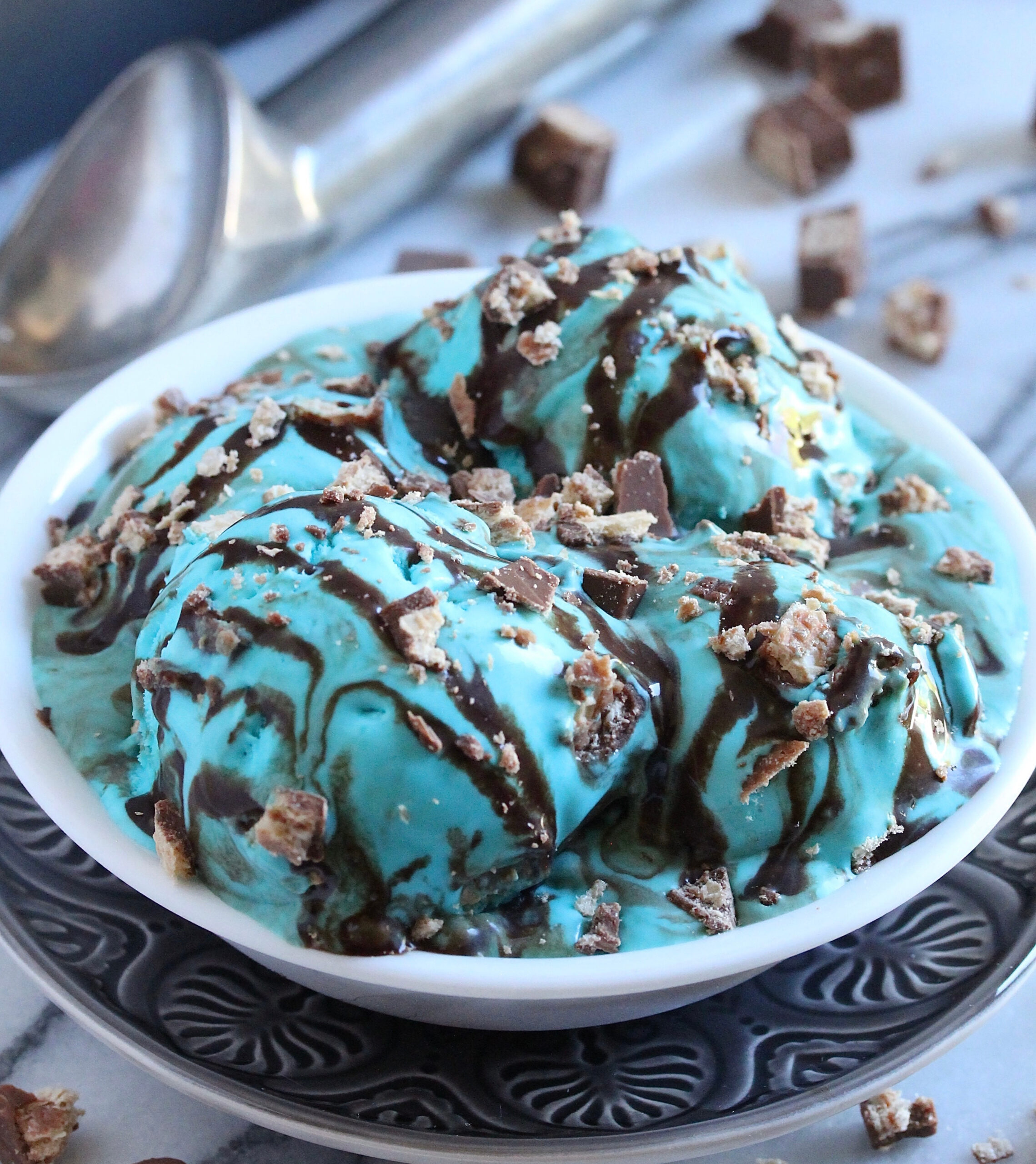 Blue Choc-A- Saurus Ice Cream