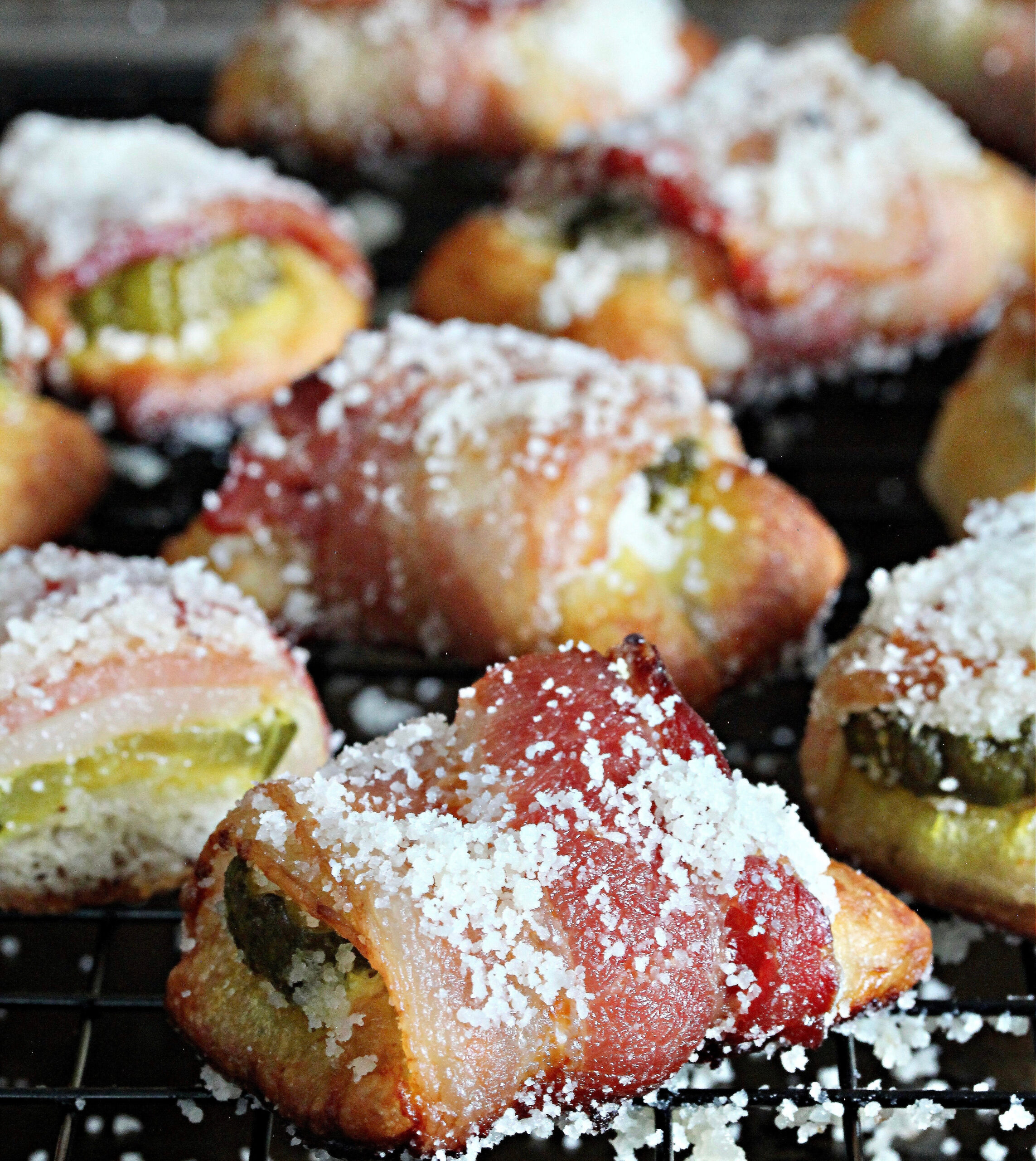 Parmesan Bacon and Pickle Bites