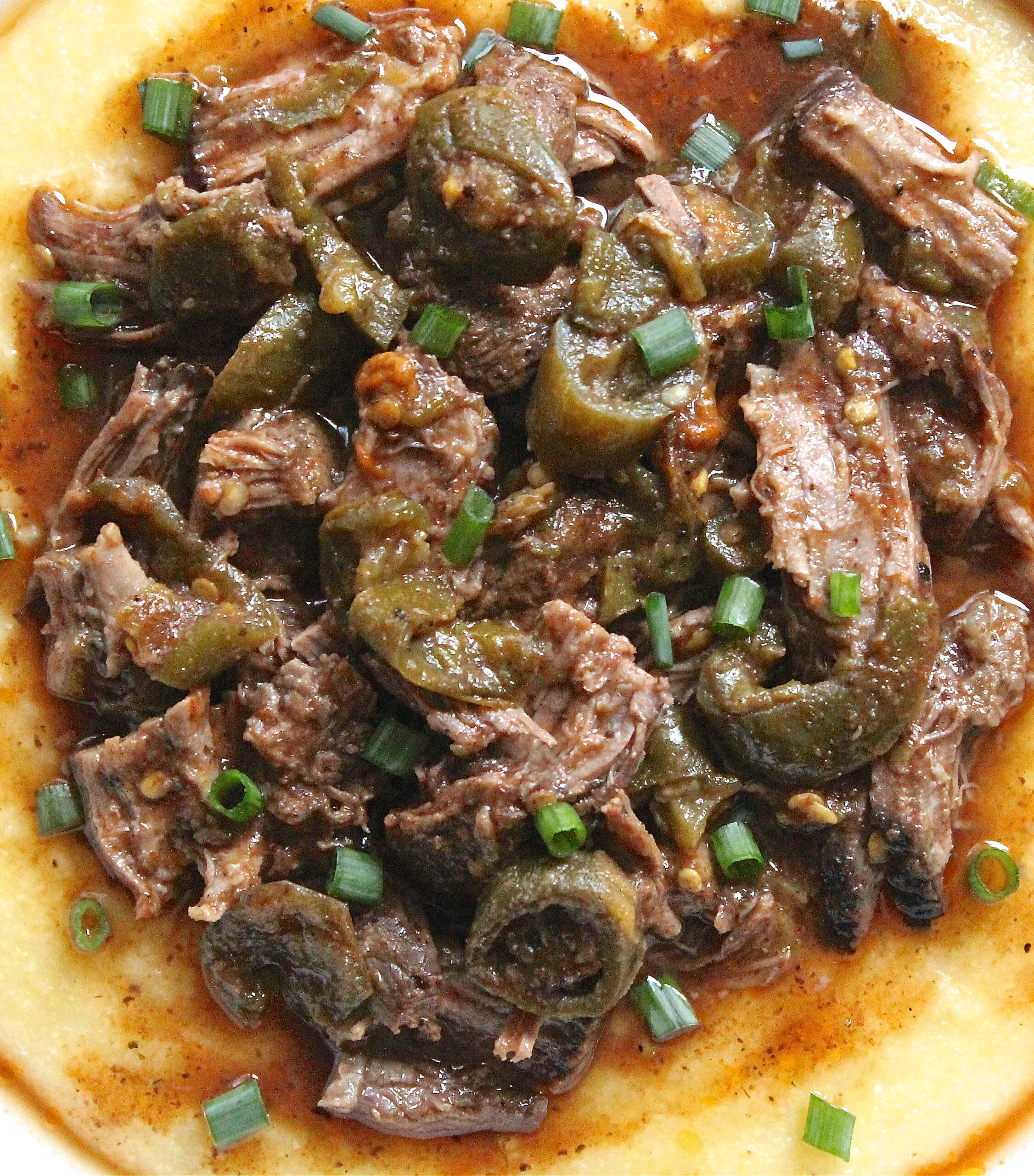 Jalapeño Shredded Beef and Polenta