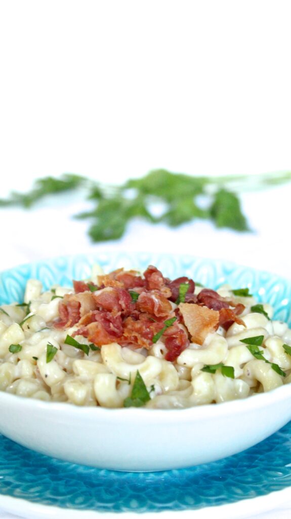 Microwaved Horseradish-Bacon Mac and Cheddar Cheese