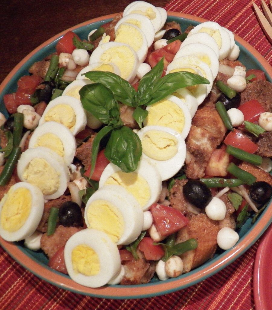 Egg Panzanella with Balsamic Dressing