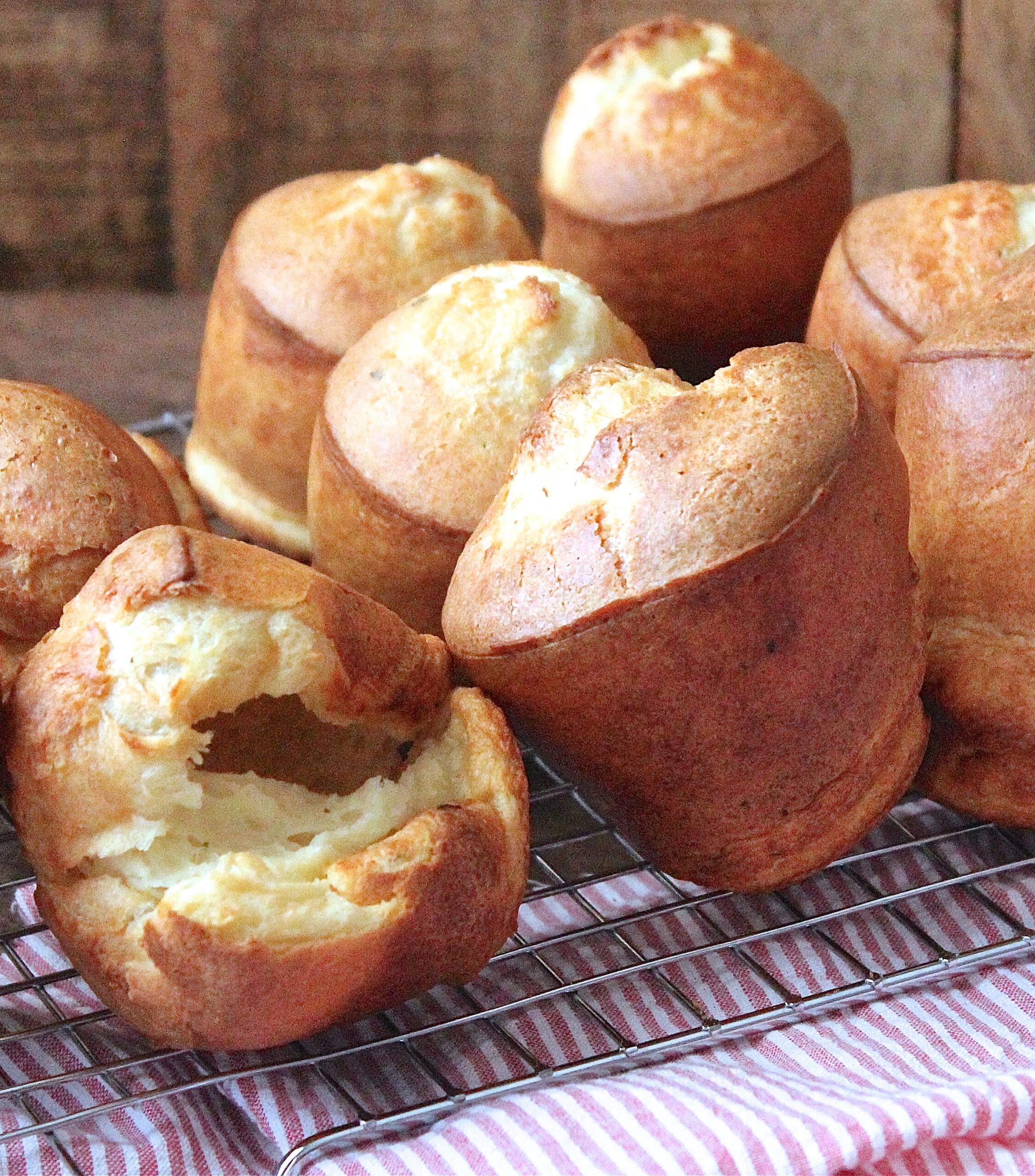 Popovers with Garlic Herb Cheese