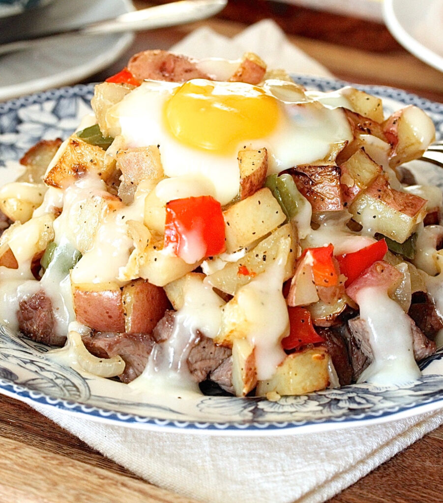 Sheet Pan Home Fries with Steak and Eggs