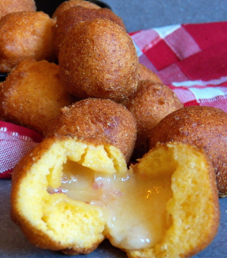 Smoked Bacon Cheddar Hush Puppies