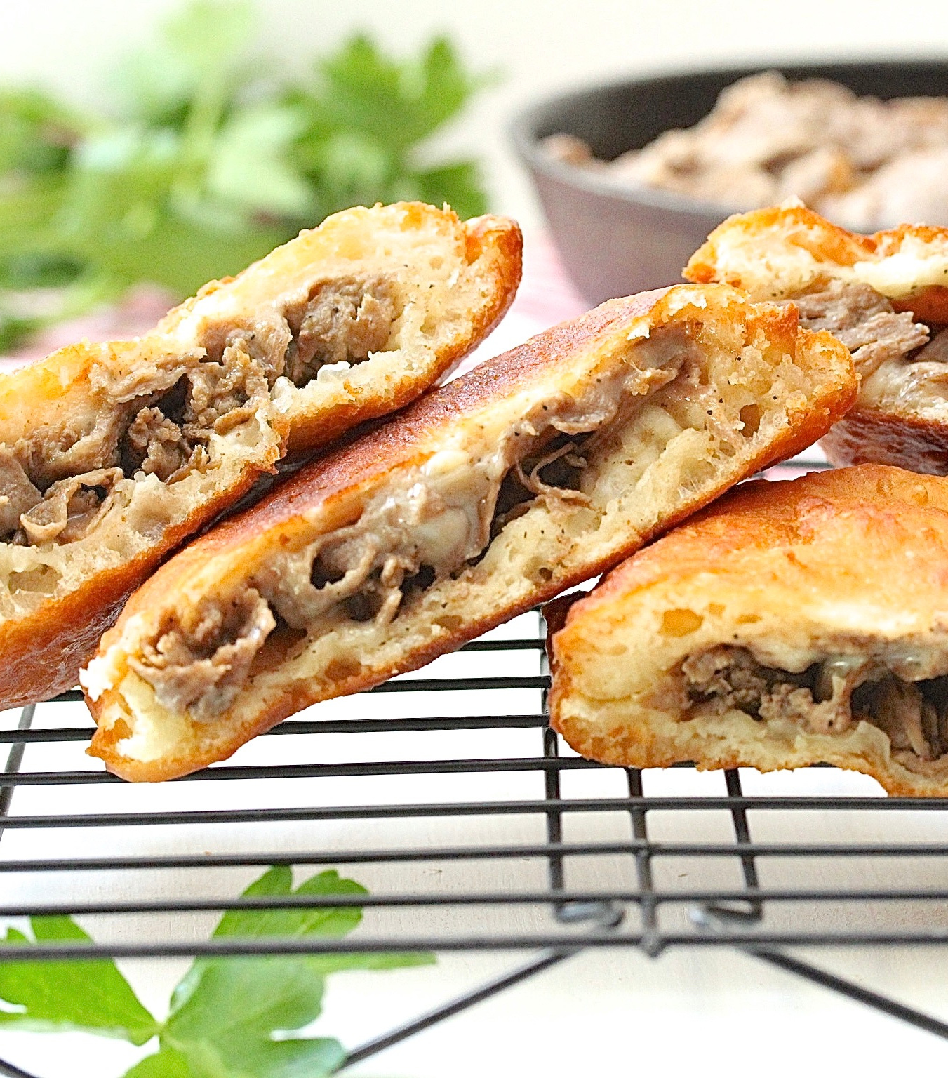 Steak and Cheese Fried Dough In Good Flavor