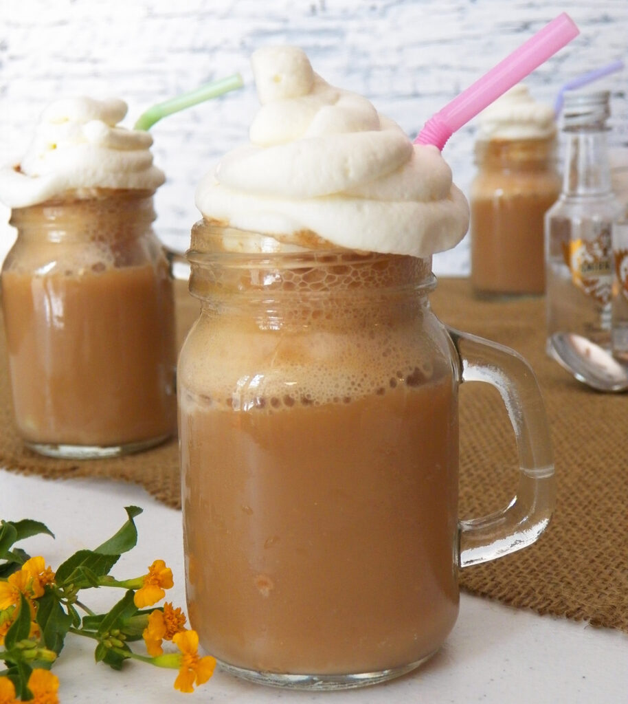 Caramel Vodka Root Beer Float Shooter