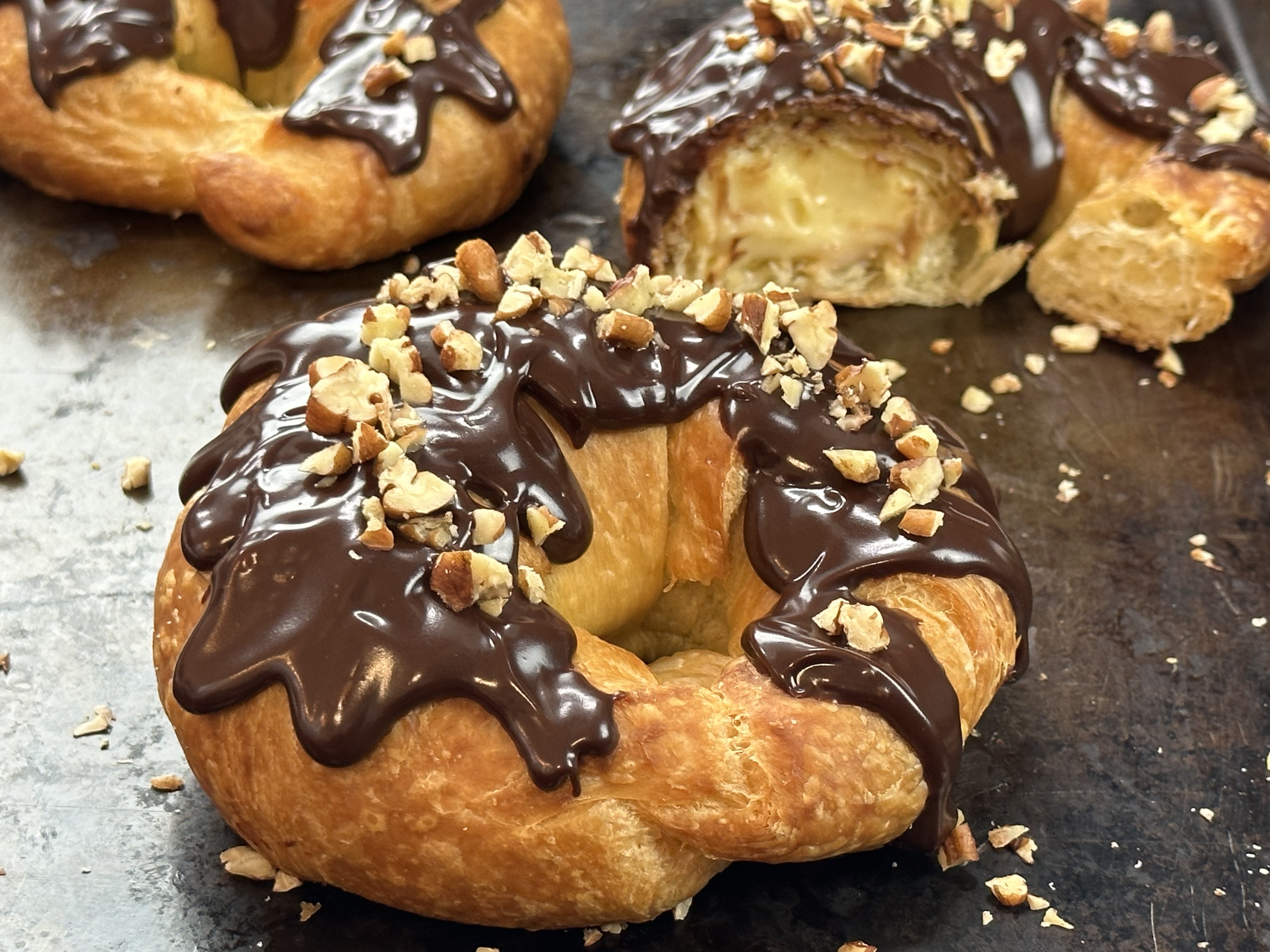 Boston Cream Pie Croissants