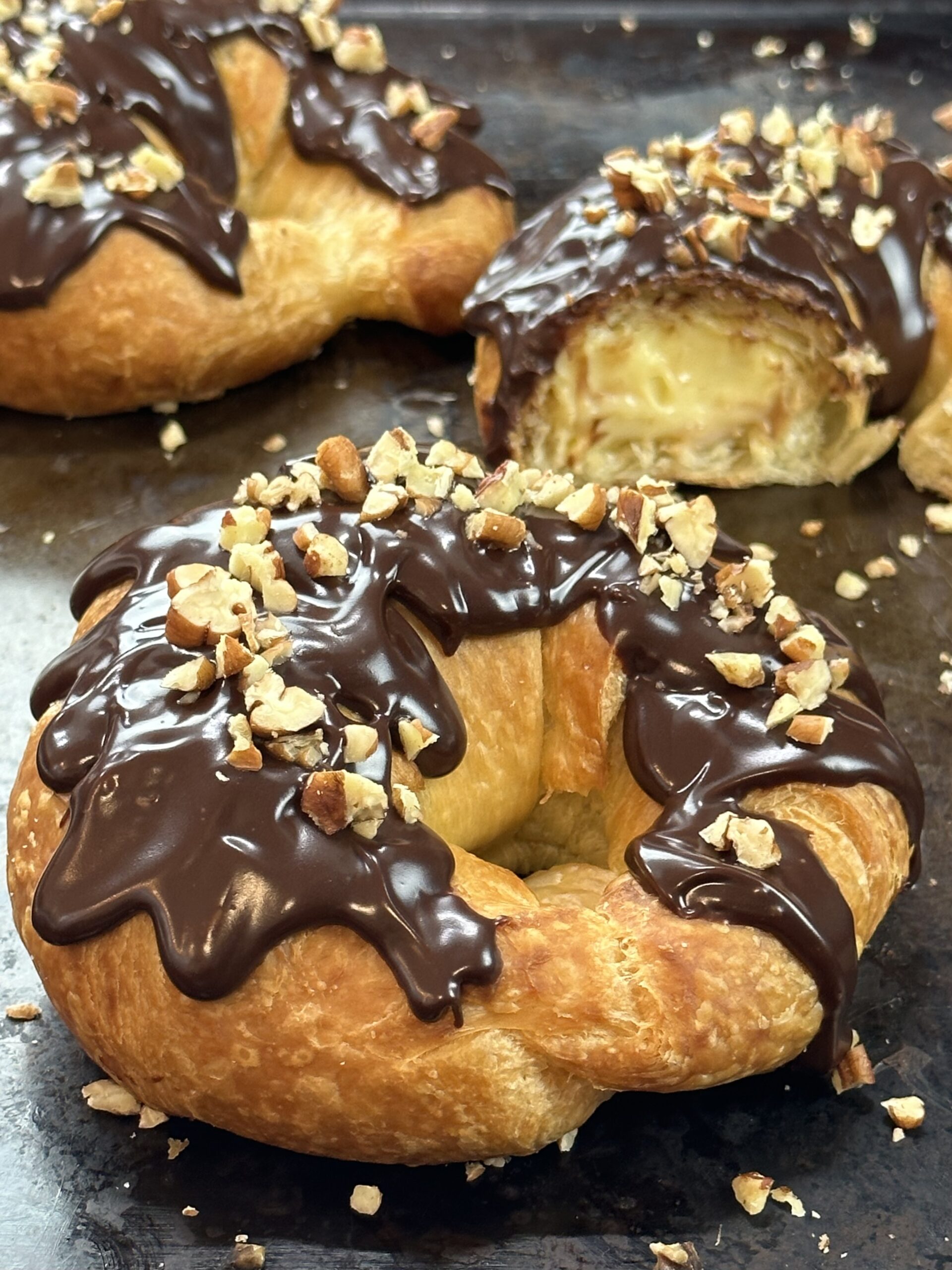 Boston Cream Pie Croissants