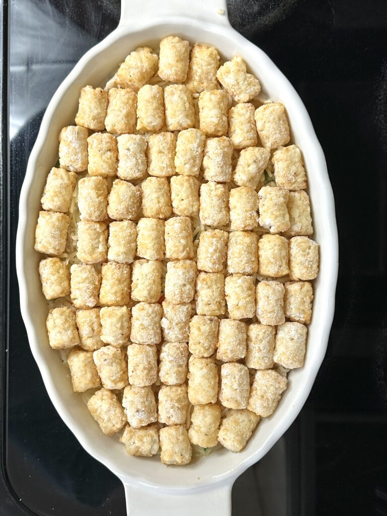 Turkey Vegetable Tater Tot Hotdish