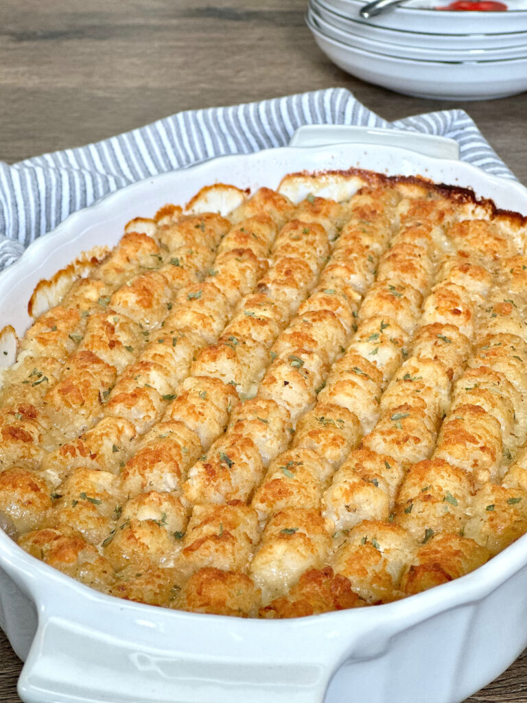 Turkey Vegetable Tater Tot Hotdish