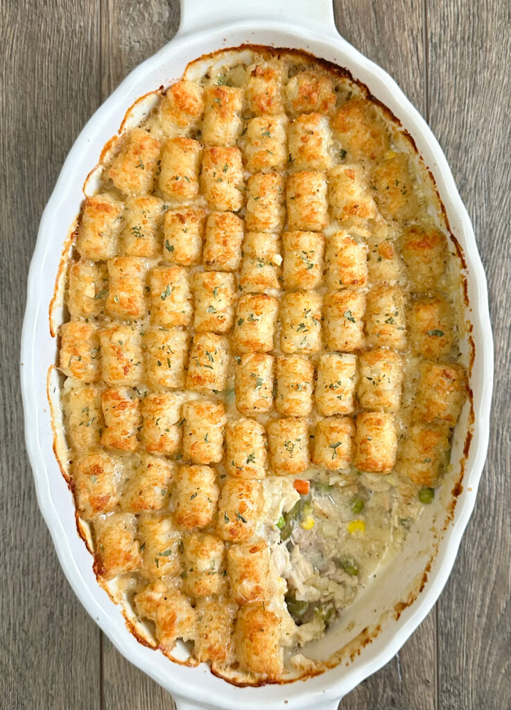 Turkey Vegetable Tater Tot Hotdish