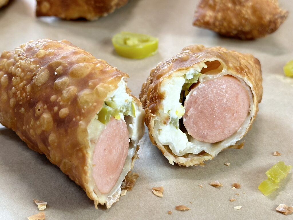 Hot Dog Egg Rolls