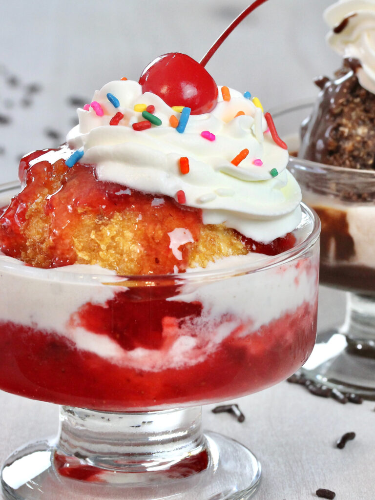 Fried Ice Cream Sundae