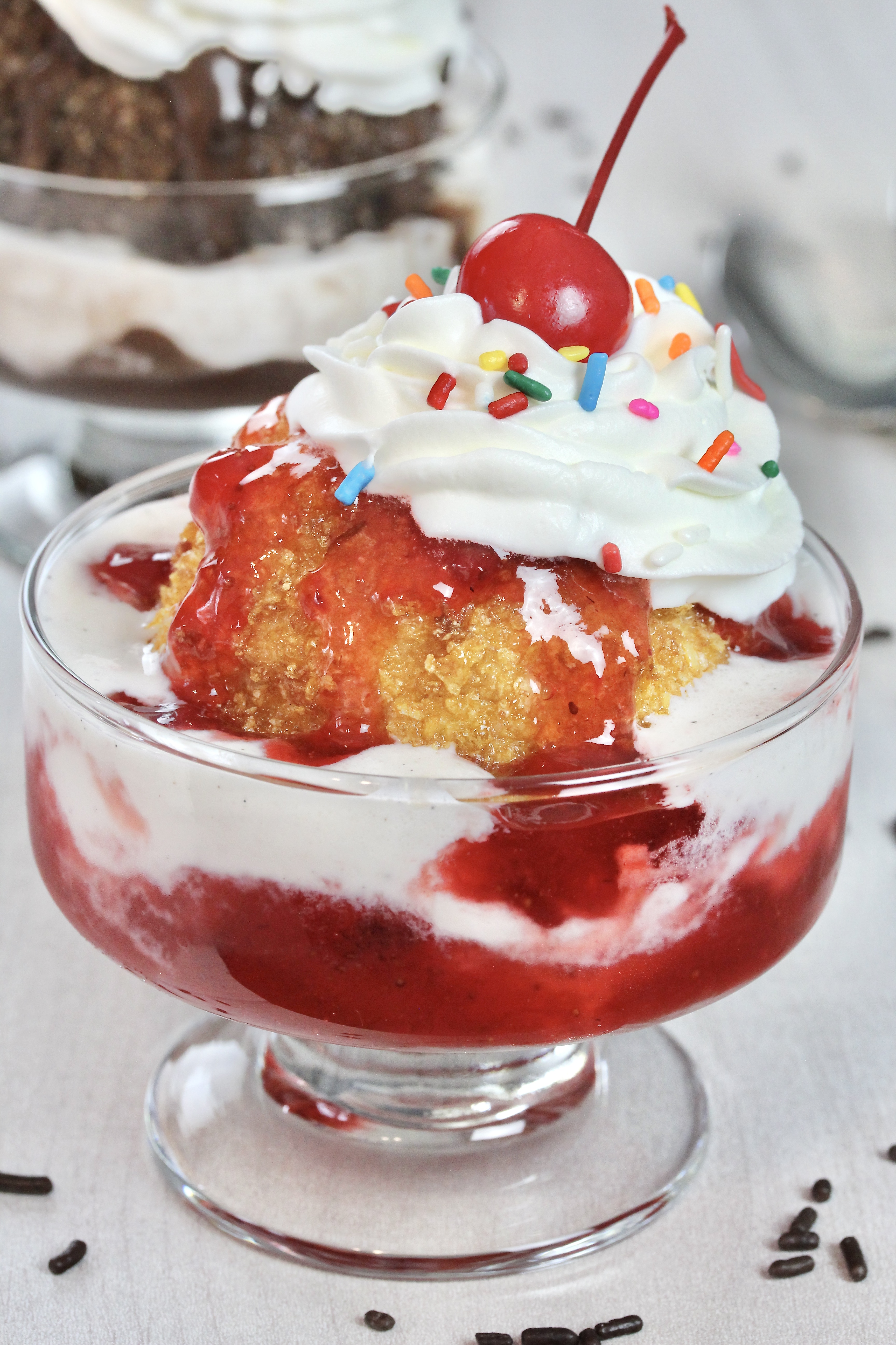 Fried Ice Cream Sundae