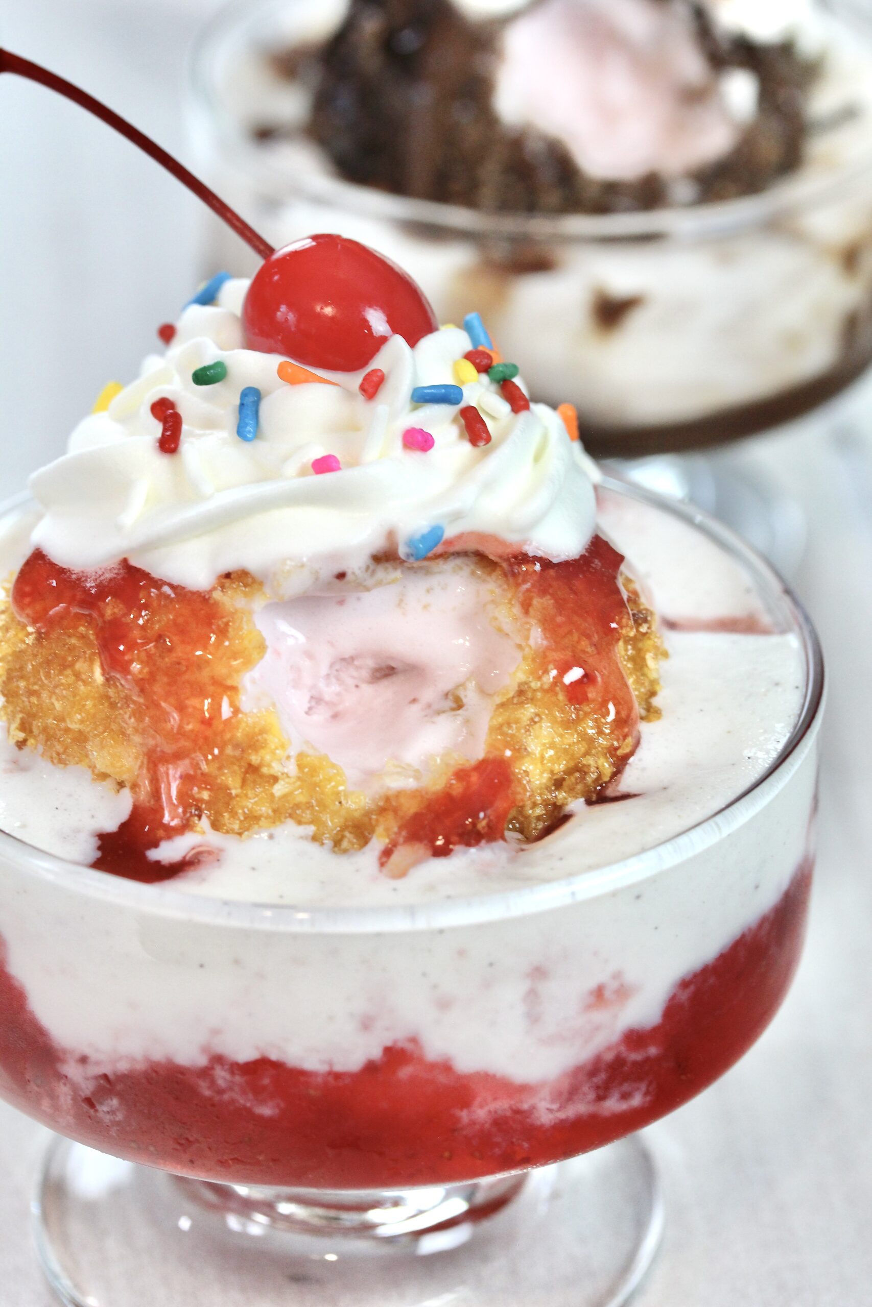 Fried Ice Cream Sundae