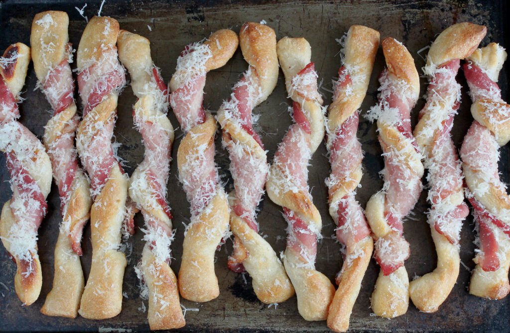 Parmesan Bacon Breadsticks