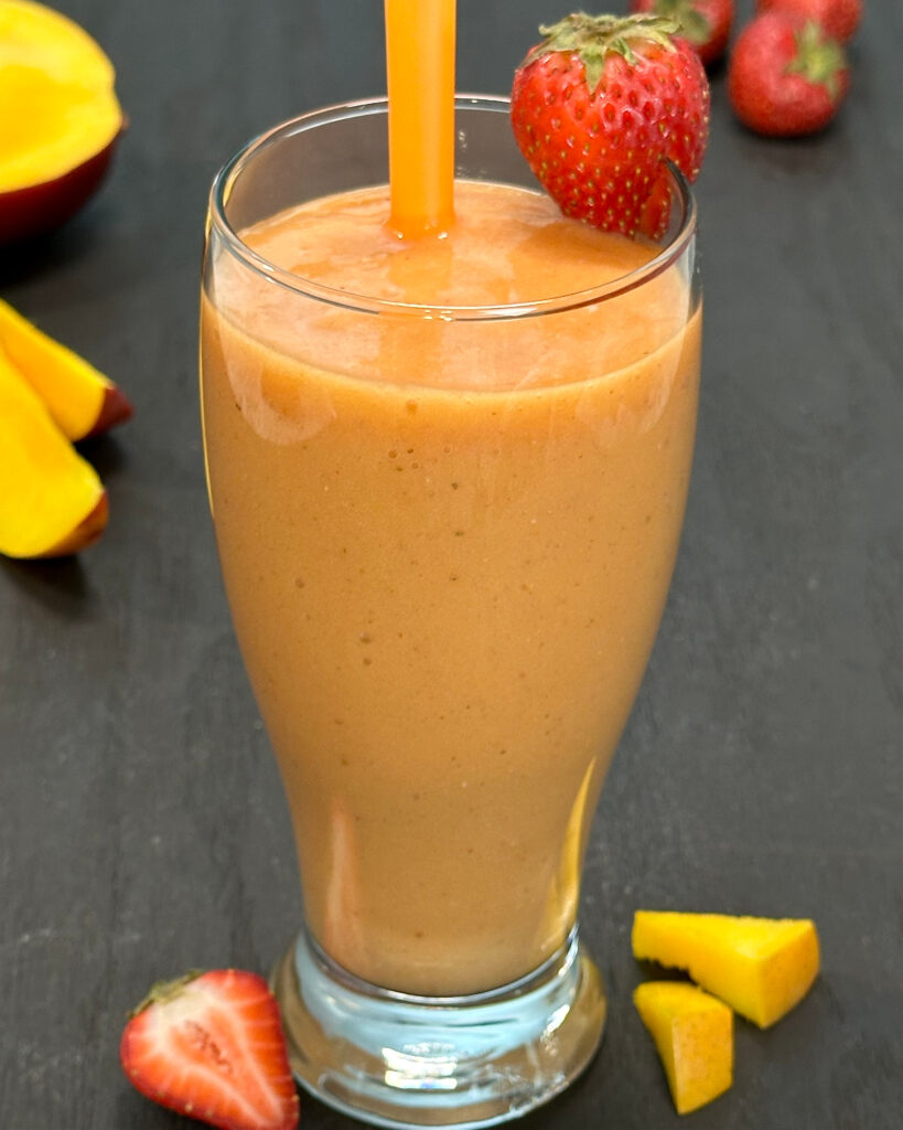 Mango Strawberry Coconut Smoothie