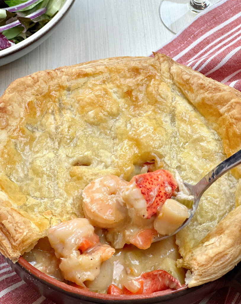 Seafood Pot Pie For Two