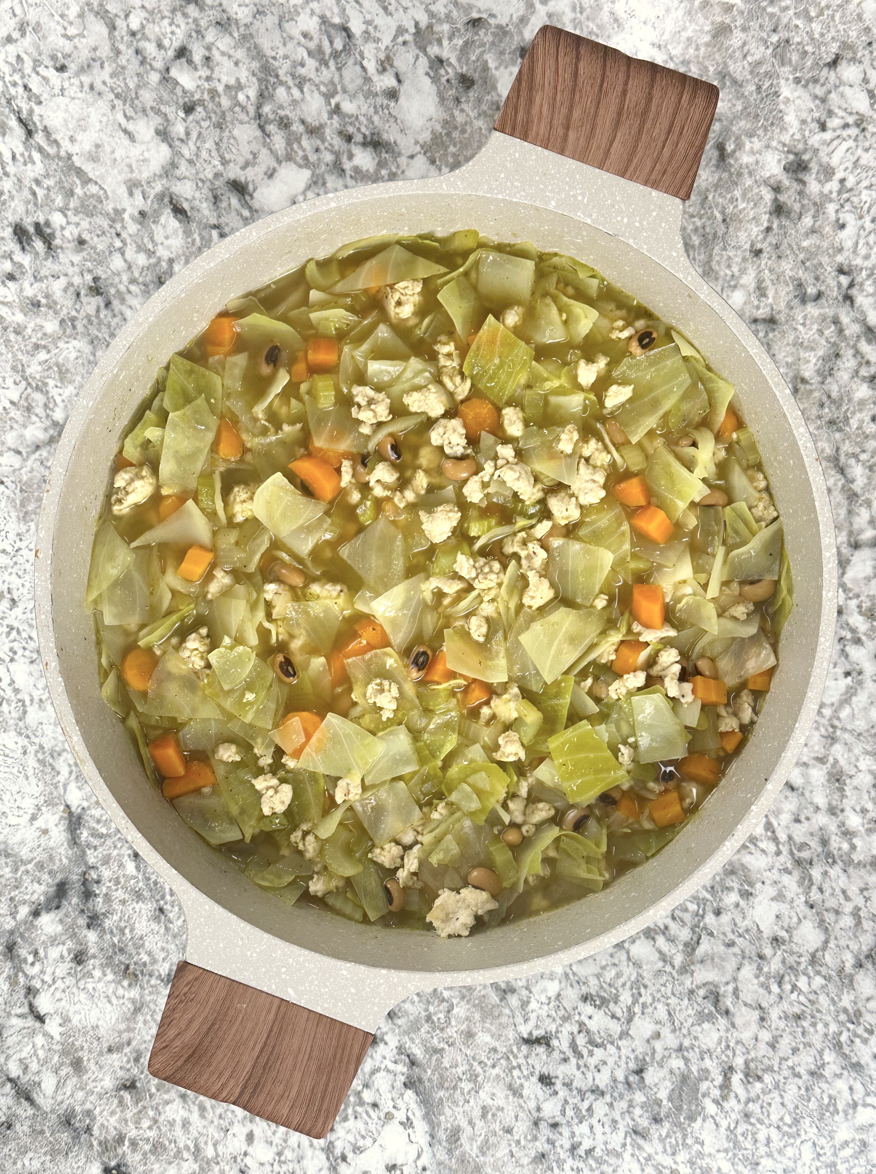 Homey Turkey Cabbage Soup