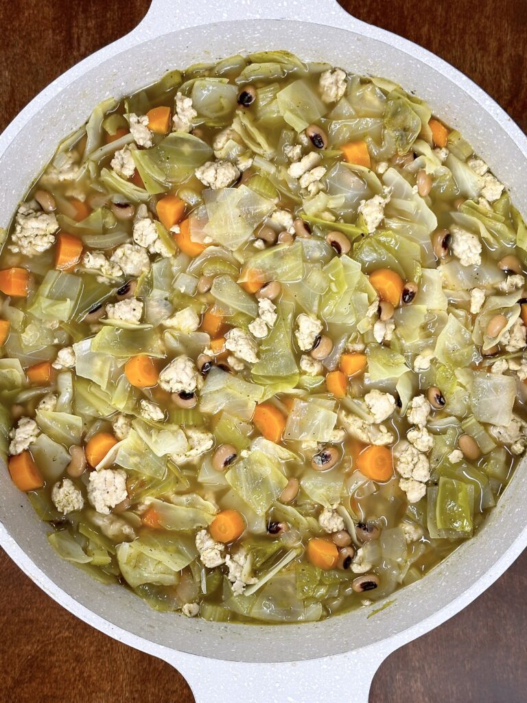 Homey Turkey Cabbage Soup