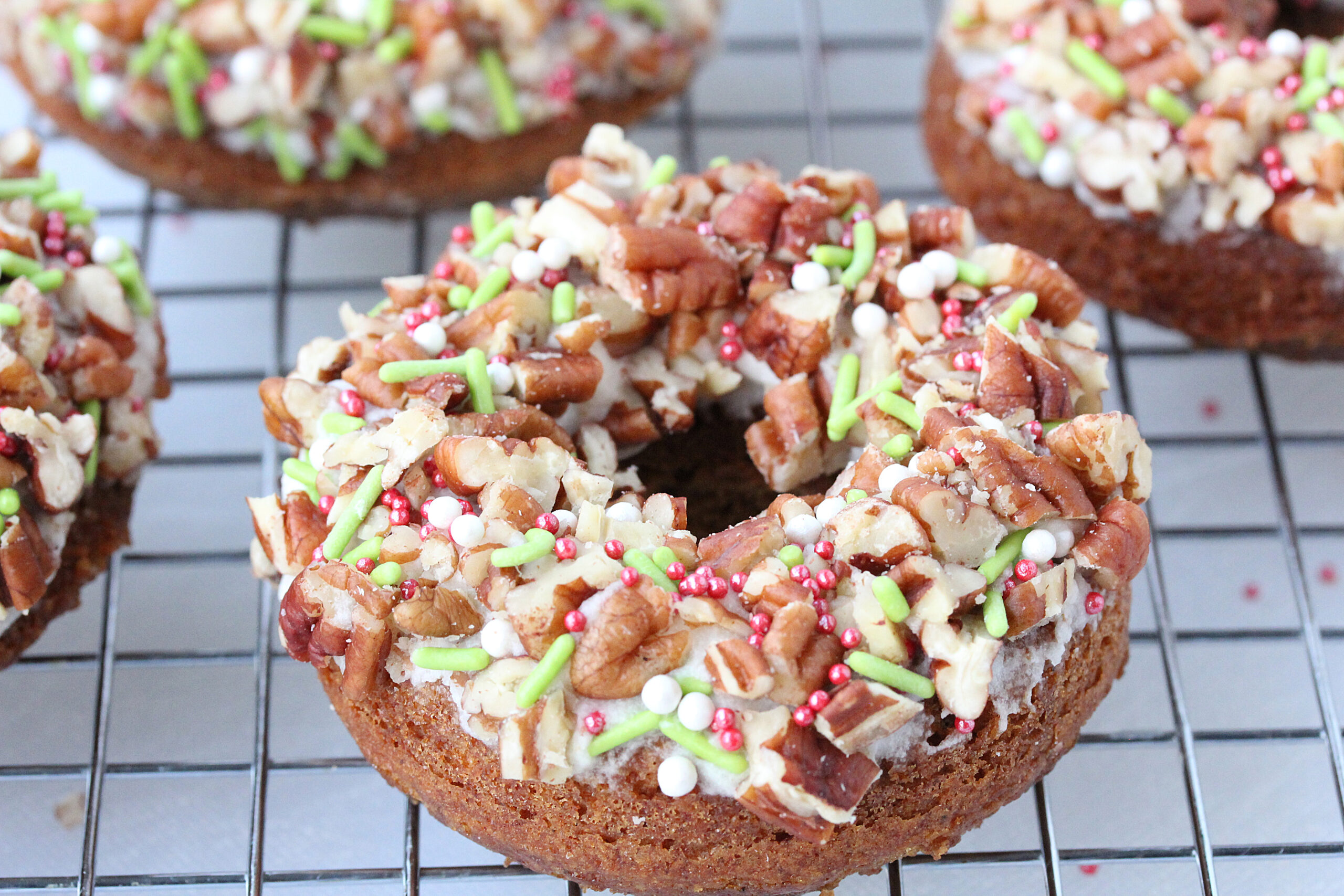 Gingerbread Donuts with Brown Butter Glaze