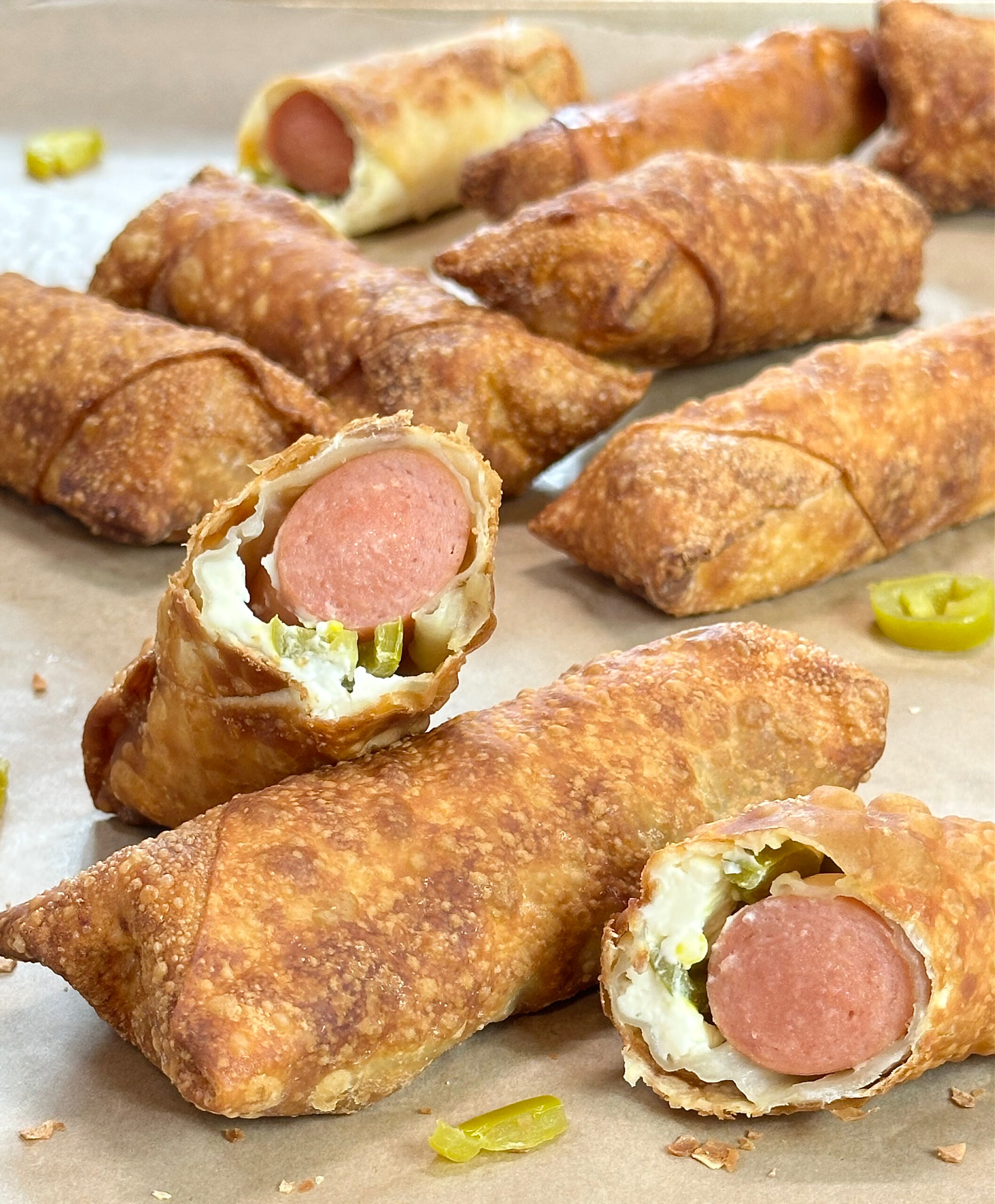 Hot Dog Egg Rolls