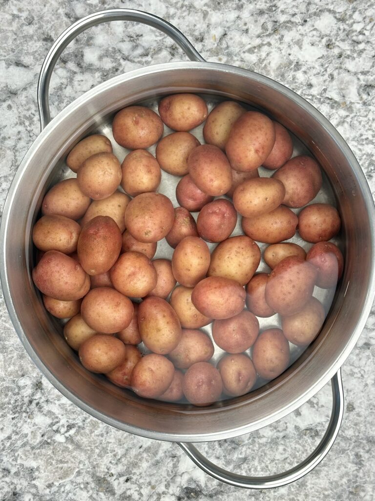 Turmeric Chicken and Cracked Baby Potatoes