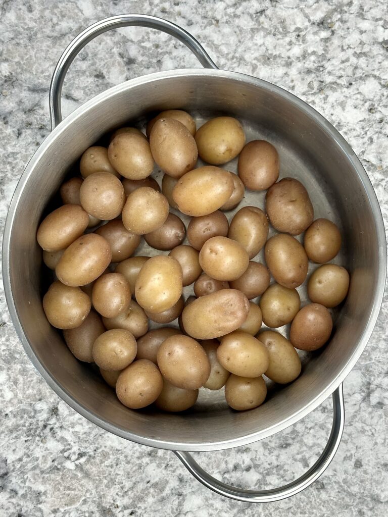 Turmeric Chicken and Cracked Baby Potatoes