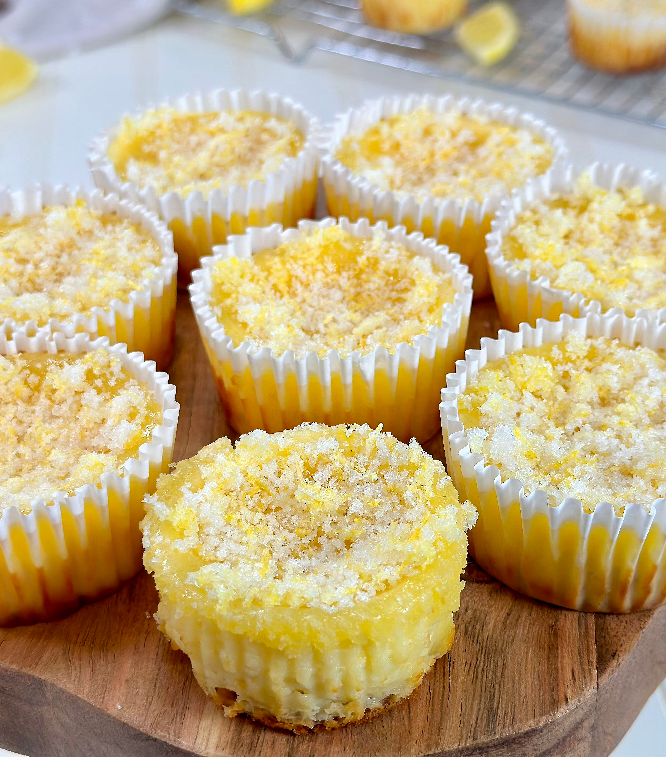 Lemon Delight Mini Cheesecakes