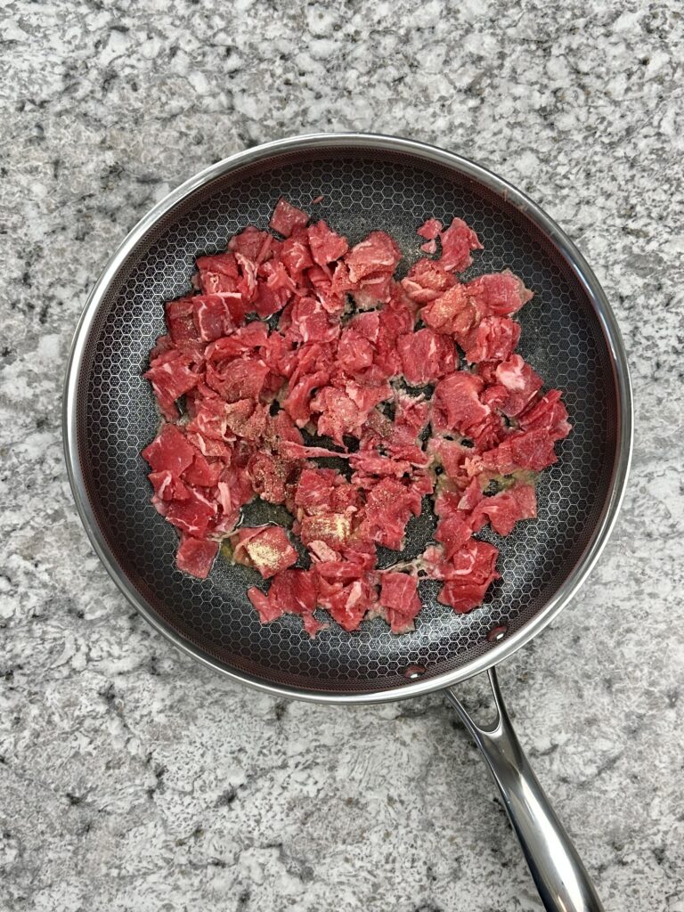 Chopped Shaved Steak and Onion Sandwich