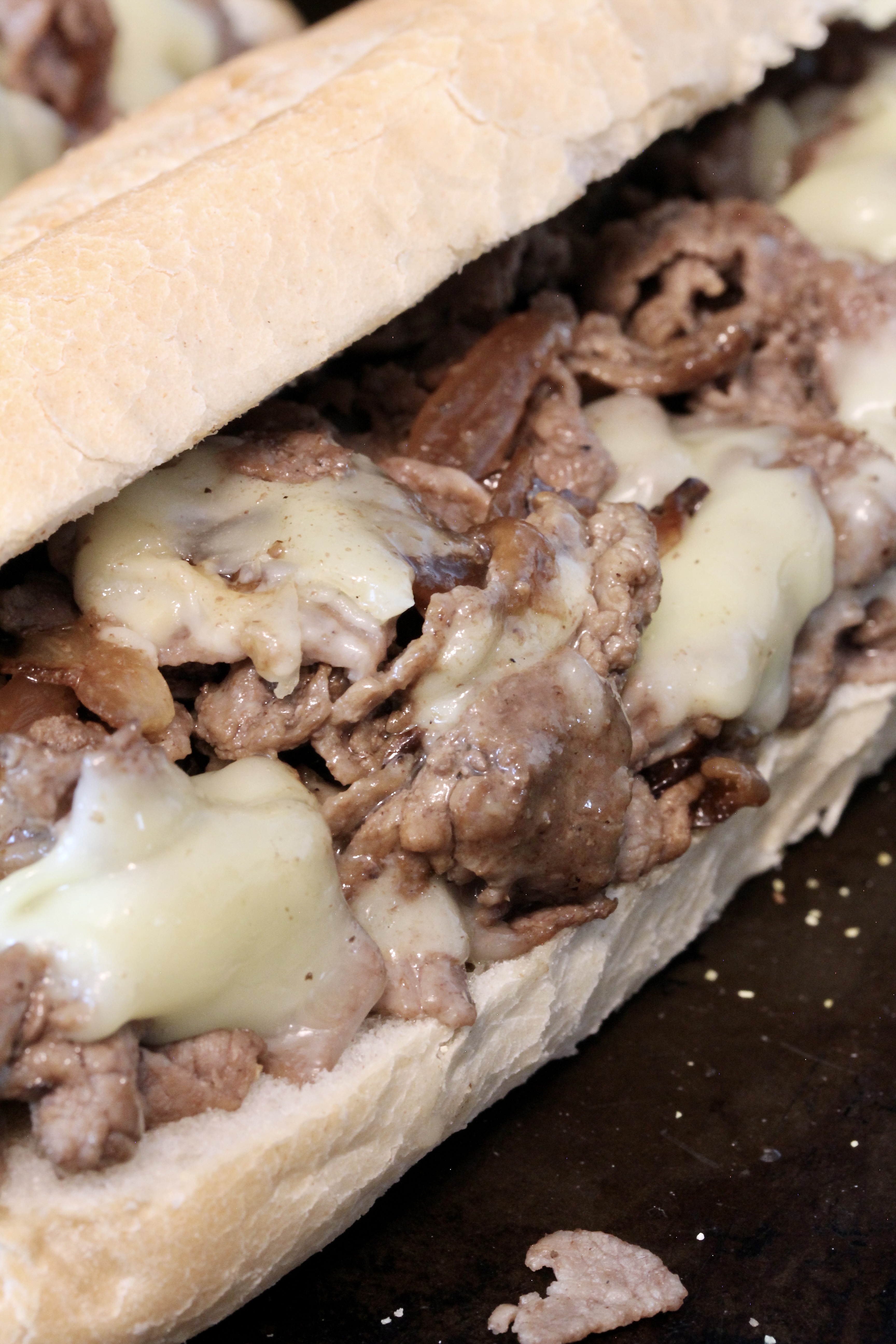 Chopped Shaved Steak and Onion Sandwich