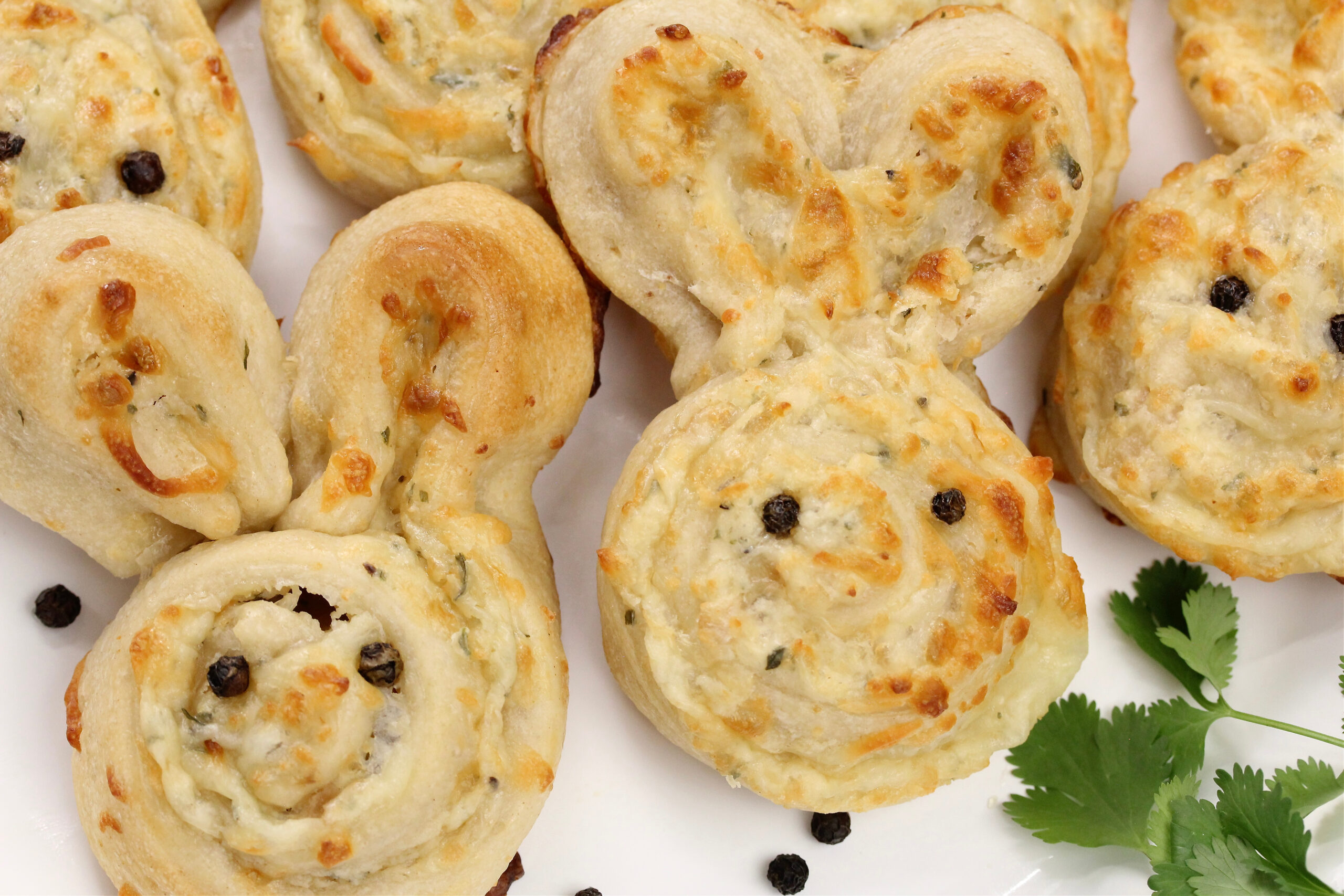 Onion and Cheese Bunny Pinwheels