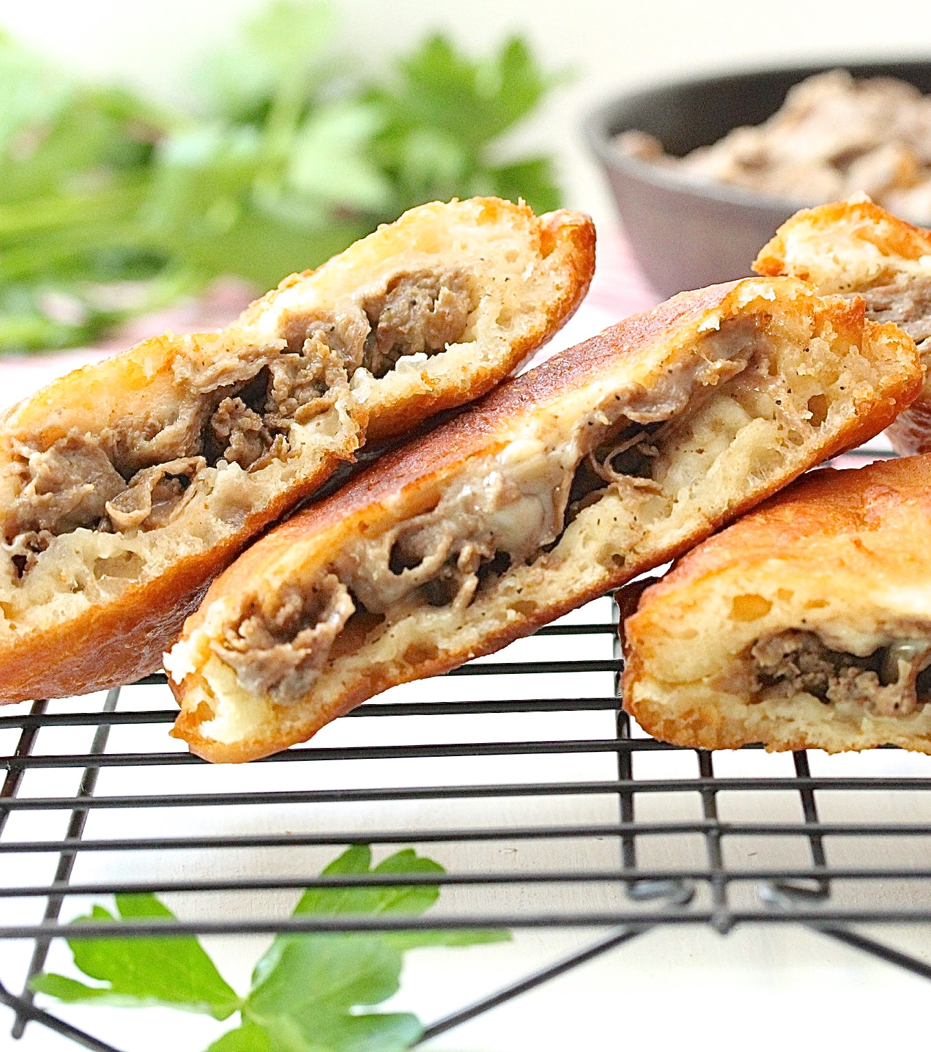 Steak and Cheese Fried Dough